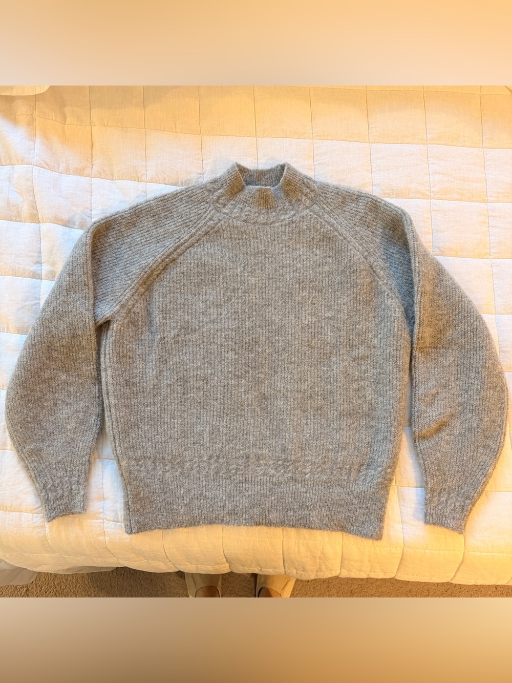 Sezane Otis Jumper in Medium Heather Grey XS